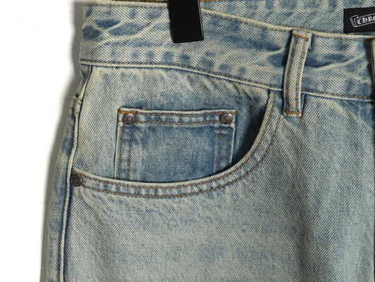 Chrome Hearts Vintage Wash Denim Jeans