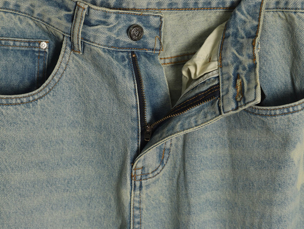 Chrome Hearts Vintage Wash Denim Jeans