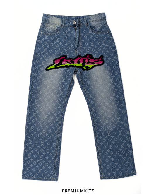 Louis Vuitton Virgil Abloh Graffiti Denim